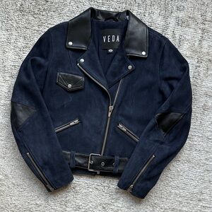 Veda Suede Biker Jacket